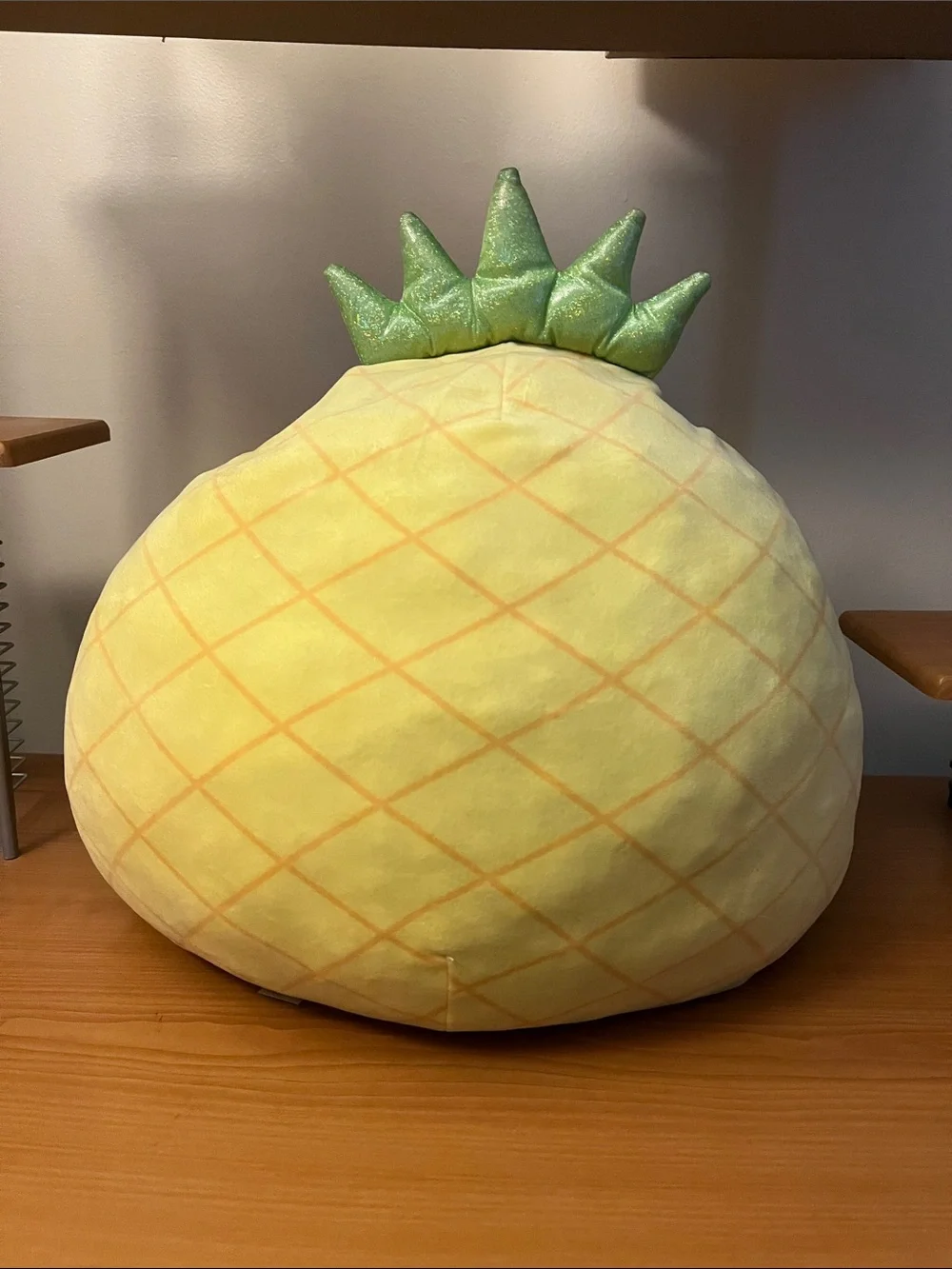 Squishmallows Large Maui Pineapple Plush Pillow - Yellow & Green 18” x 20”